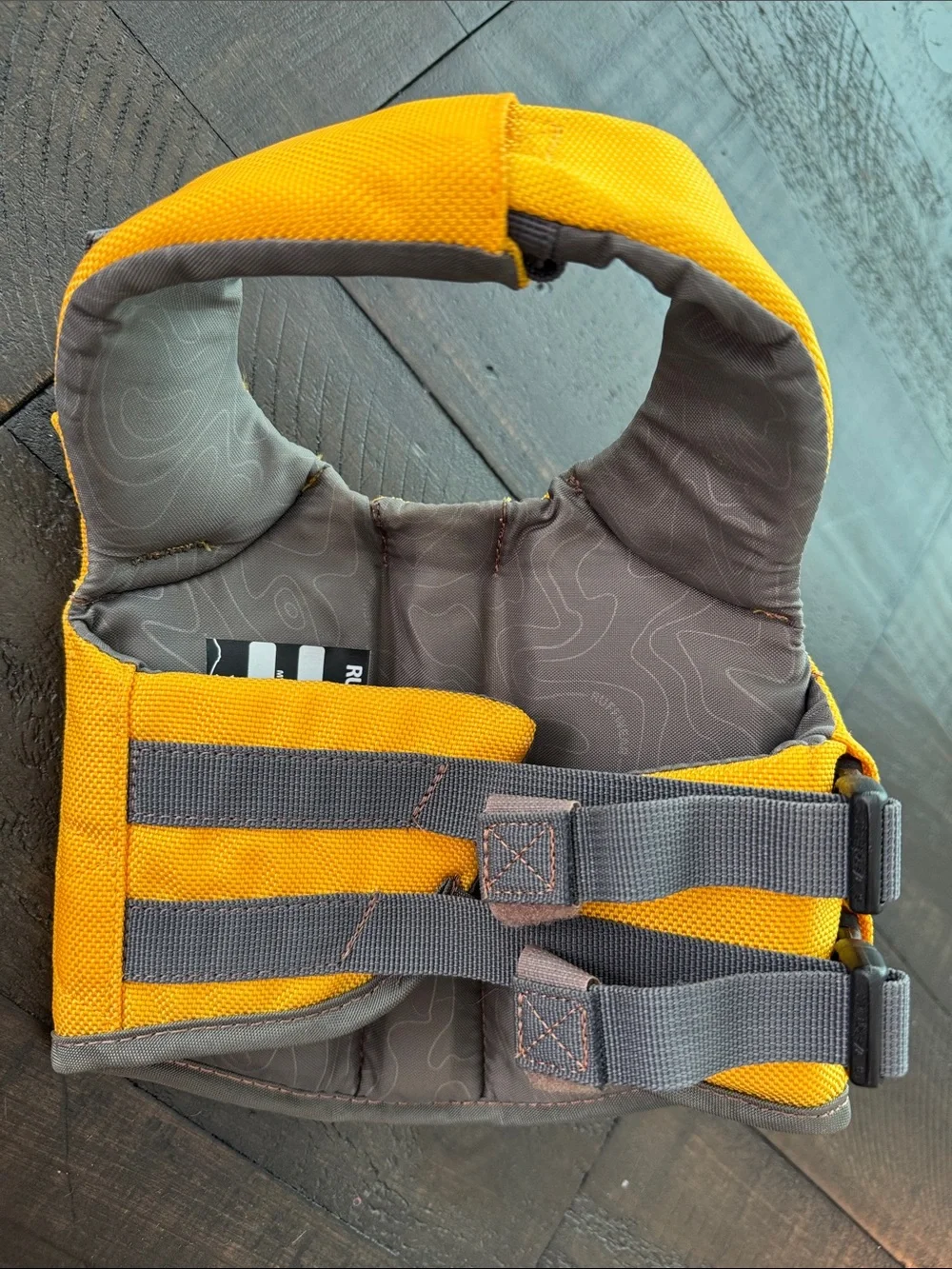 Ruffwear Float Coat Dog Life Jacket Yellow and Gray XXS